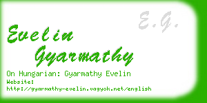 evelin gyarmathy business card